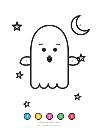 Ghost — Color by number