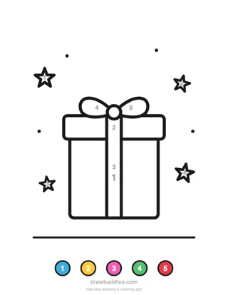 Gift — Color by number