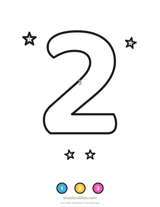 Number 2 — Color by number