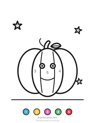Pumpkin — Color by number