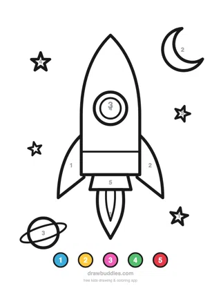 Rocket — Color by number